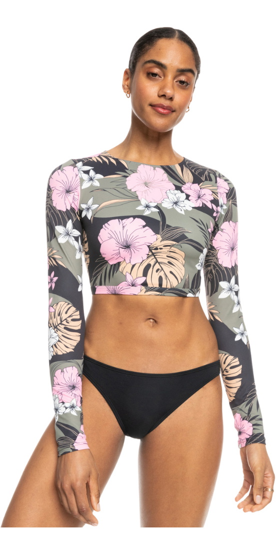 2024 Roxy Womens Pro Nose Ride Lycra Crop Top ERJWR03753